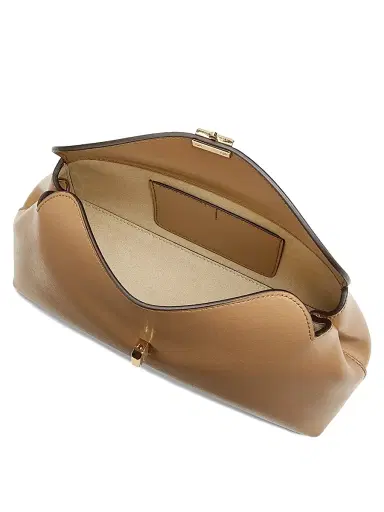 Toteme Women's T-Lock Convertible Leather Clutch - Champagne | Thumbnail 9