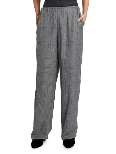 TOTEME Women's Monogram Flannel Pajama Pants | Thumbnail 2 TOTEME Women's Monogram Flannel Pajama Pants | Thumbnail 2