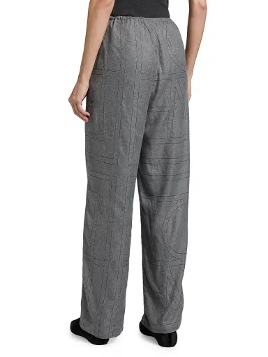 TOTEME Women's Monogram Flannel Pajama Pants | Thumbnail 4 TOTEME Women's Monogram Flannel Pajama Pants | Thumbnail 4