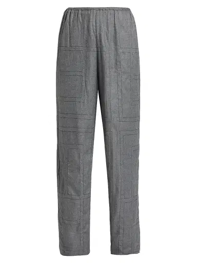 TOTEME Women's Monogram Flannel Pajama Pants | Thumbnail 1 TOTEME Women's Monogram Flannel Pajama Pants | Thumbnail 1
