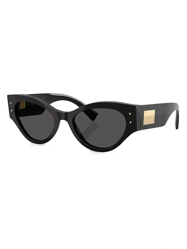 Dolce & Gabbana Women's 53MM Butterfly Sunglasses - Dark Grey Black