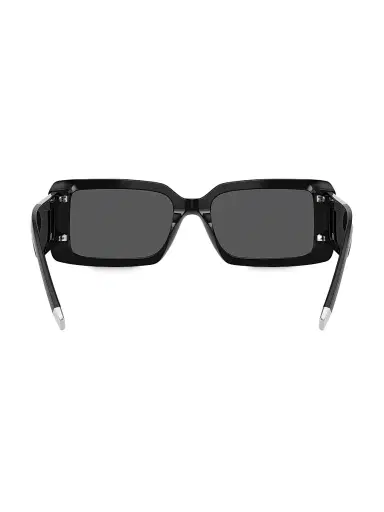 Tiffany & Co. Women's Tiffany T 62MM Rectangular Sunglasses - Dark Grey Black | Thumbnail 4 Tiffany & Co. Women's Tiffany T 62MM Rectangular Sunglasses - Dark Grey Black | Thumbnail 4