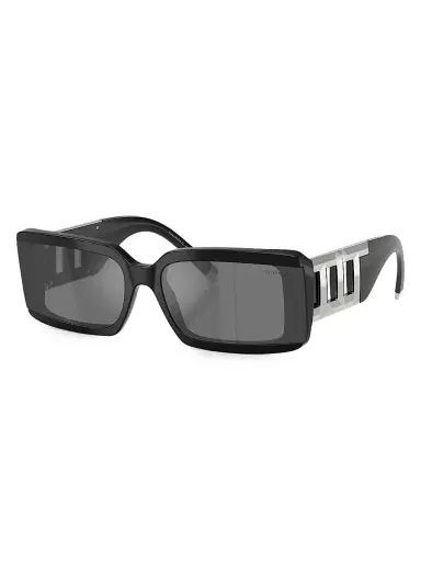 Tiffany & Co. Women's Tiffany T 62MM Rectangular Sunglasses - Dark Grey Black | Thumbnail 1 Tiffany & Co. Women's Tiffany T 62MM Rectangular Sunglasses - Dark Grey Black | Thumbnail 1