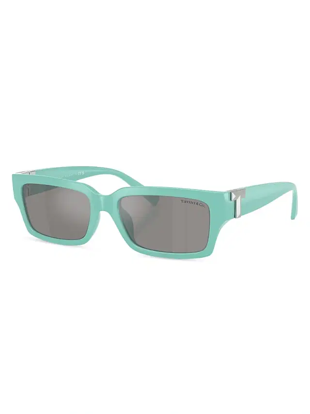 Tiffany & Co. Women's Tiffany T 56MM Rectangular Sunglasses - Grey Tiffany Blue
