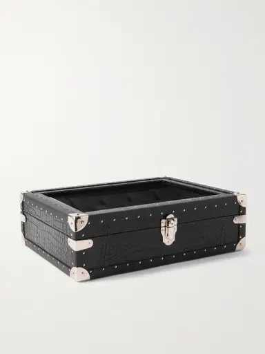 Rapport London 10-Piece Croc-Effect Leather Watch Box - Men | Thumbnail 2 Rapport London 10-Piece Croc-Effect Leather Watch Box - Men | Thumbnail 2