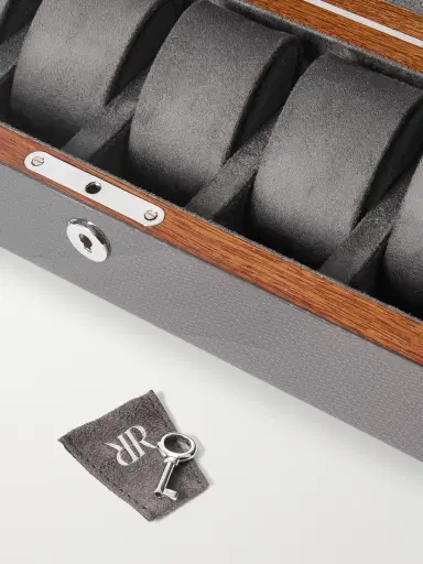 Rapport London Carbon Fiber and Wood 5-Piece Watch Box - Men | Thumbnail 4 Rapport London Carbon Fiber and Wood 5-Piece Watch Box - Men | Thumbnail 4