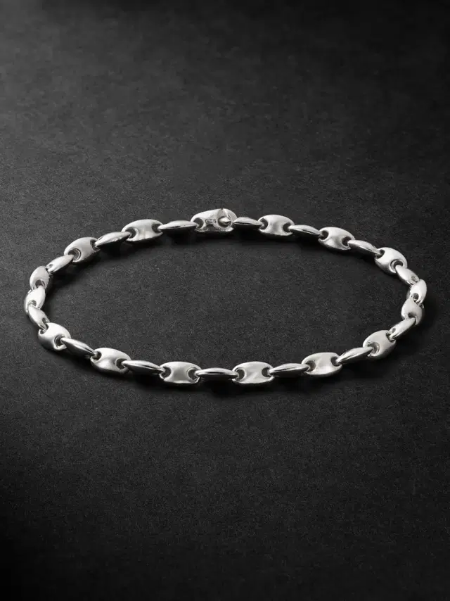 M. COHEN Neo Sterling Silver Chain Bracelet - Men