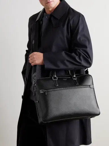 Serapian Evoluzione Cross-Grain Leather Briefcase - Men | Thumbnail 2 Serapian Evoluzione Cross-Grain Leather Briefcase - Men | Thumbnail 2