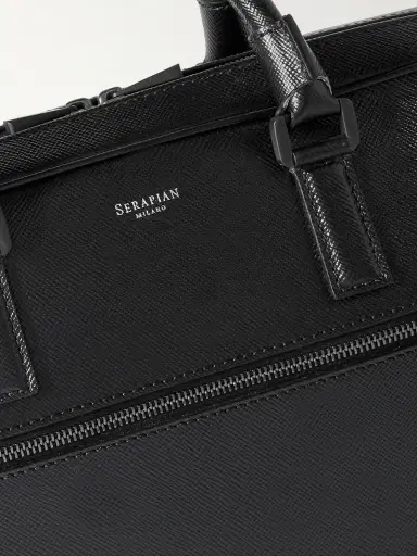 Serapian Evoluzione Cross-Grain Leather Briefcase - Men | Thumbnail 4 Serapian Evoluzione Cross-Grain Leather Briefcase - Men | Thumbnail 4