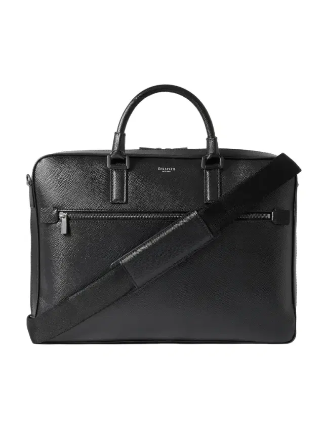 Evoluzione Cross-Grain Leather Briefcase - Men