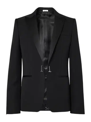 Alexander McQueen Slim-Fit Silk-Trimmed Grain de Poudre Wool Blazer - Men | Thumbnail 1
