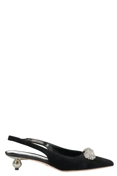 Giambattista Valli Crystal Embellished Slingback Heels | Thumbnail 1 Giambattista Valli Crystal Embellished Slingback Heels | Thumbnail 1