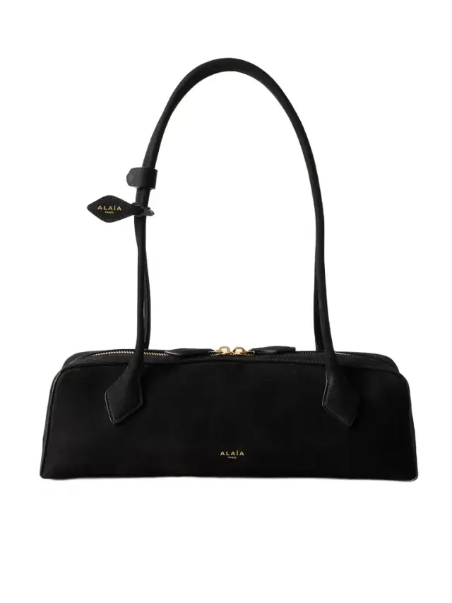Alaïa Le Teckel Medium Nubuck Shoulder Bag