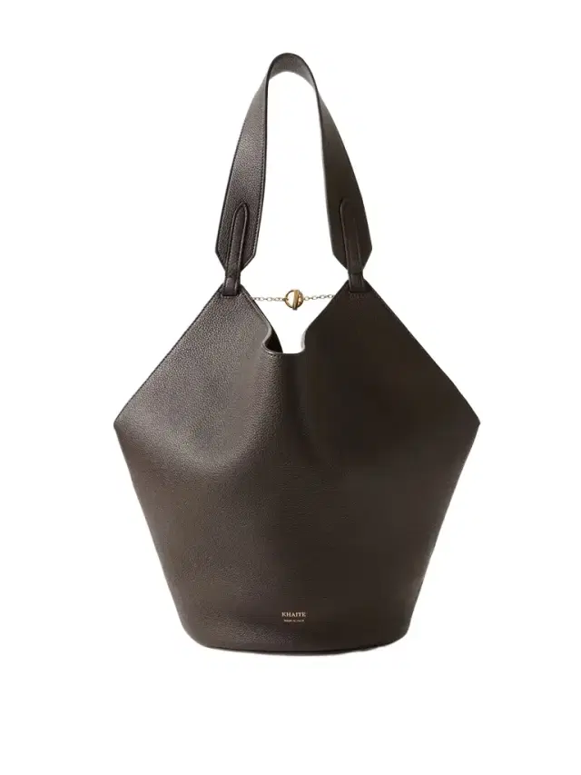 Lotus Small Textured-leather Tote