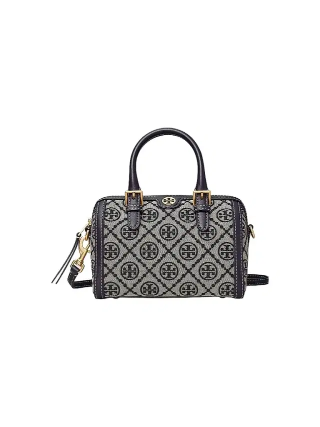 Tory Burch Women's Petite T Monogram Jacquard Barrel Bag - Tory Navy