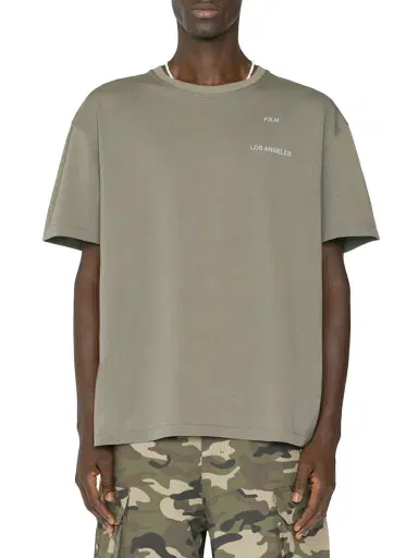 Frame Men's FRM Logo Print T-Shirt - Old Green | Thumbnail 5