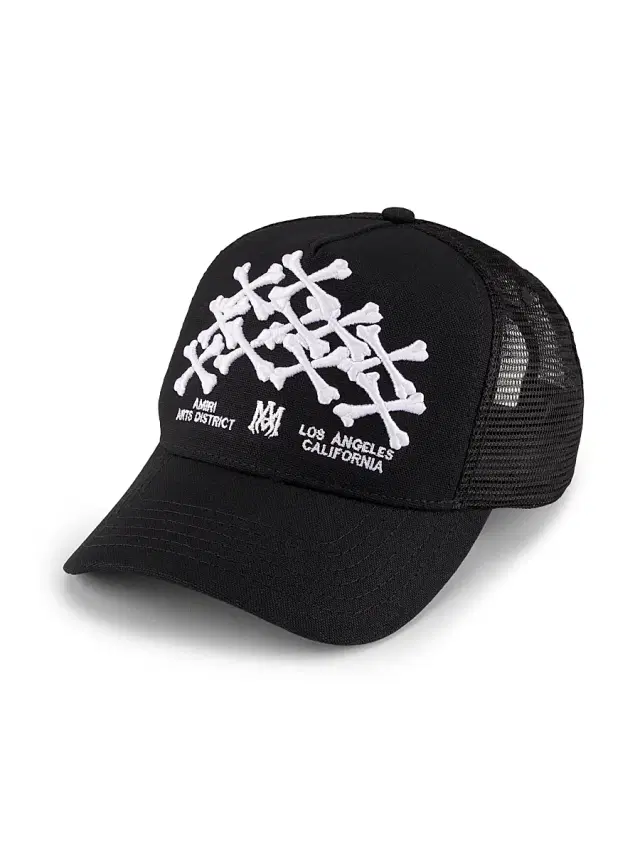 Amiri Men's Bones Stacked Trucker Hat - Black