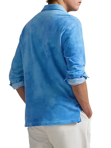 Polo Ralph Lauren Men's Garment-Dyed Mesh Polo Shirt | Thumbnail 4