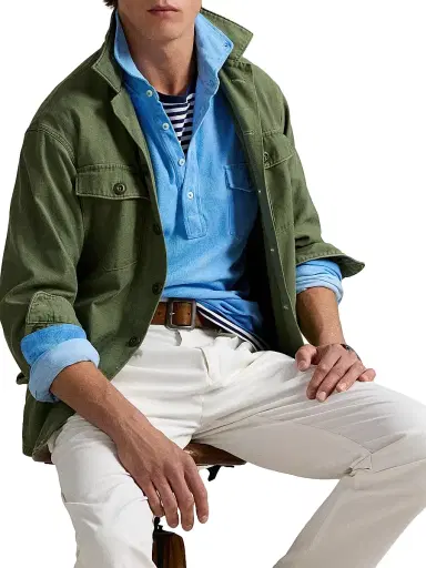 Polo Ralph Lauren Men's Garment-Dyed Mesh Polo Shirt | Thumbnail 6