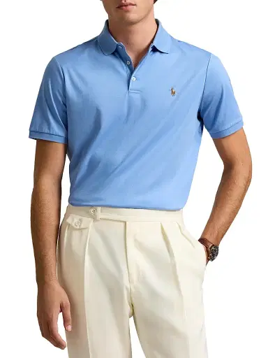 Polo Ralph Lauren Men's Classic-Fit Soft Cotton Polo Shirt - Sky Blue | Thumbnail 3