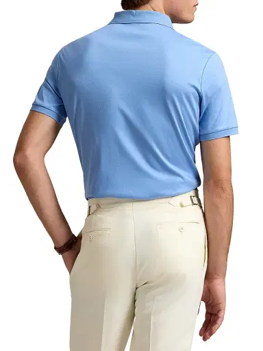 Polo Ralph Lauren Men's Classic-Fit Soft Cotton Polo Shirt - Sky Blue | Thumbnail 4