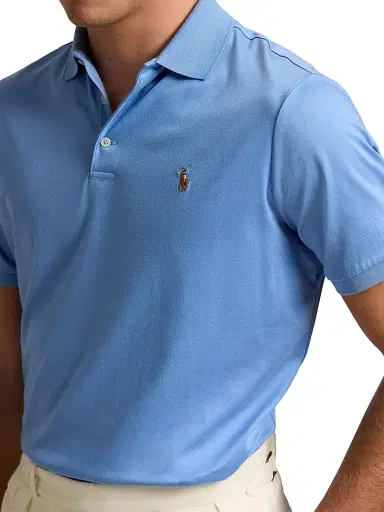 Polo Ralph Lauren Men's Classic-Fit Soft Cotton Polo Shirt - Sky Blue | Thumbnail 5