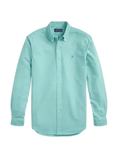 Polo Ralph Lauren Men's Classic-Fit Garment-Dyed Oxford Shirt - Deep Seafoam - Size XXL | Thumbnail 1