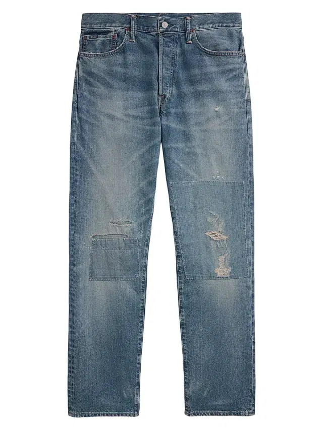 Polo Ralph Lauren Men's Heritage Straight Distressed Jeans - Isle Royale