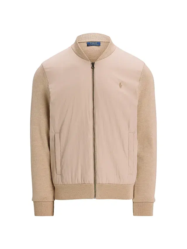 Polo Ralph Lauren Men's Hybrid Wool Full-Zip Sweater - Dune Melange
