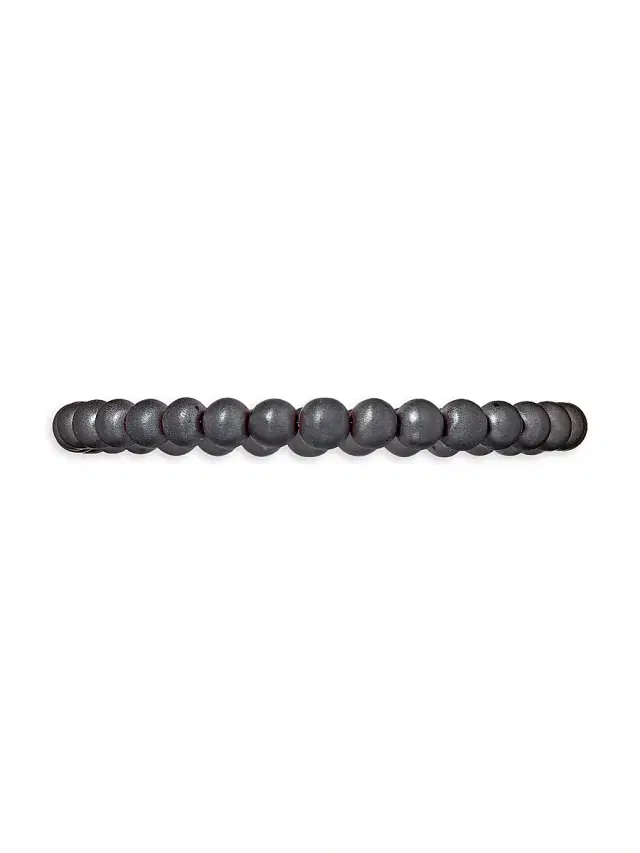 Men's Hematite Elastic Bracelet - Grey