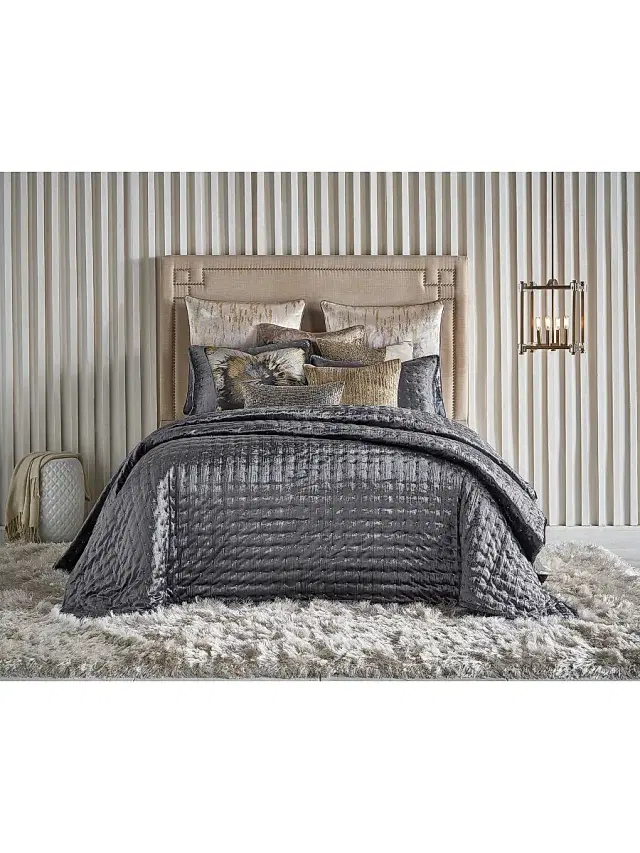 Callisto Home Dreams Prato Quilt 3-Piece Set - Charcoal Queen