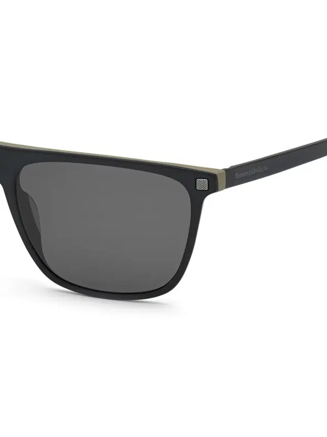 Men's 58MM Rectangular Sunglasses - Black