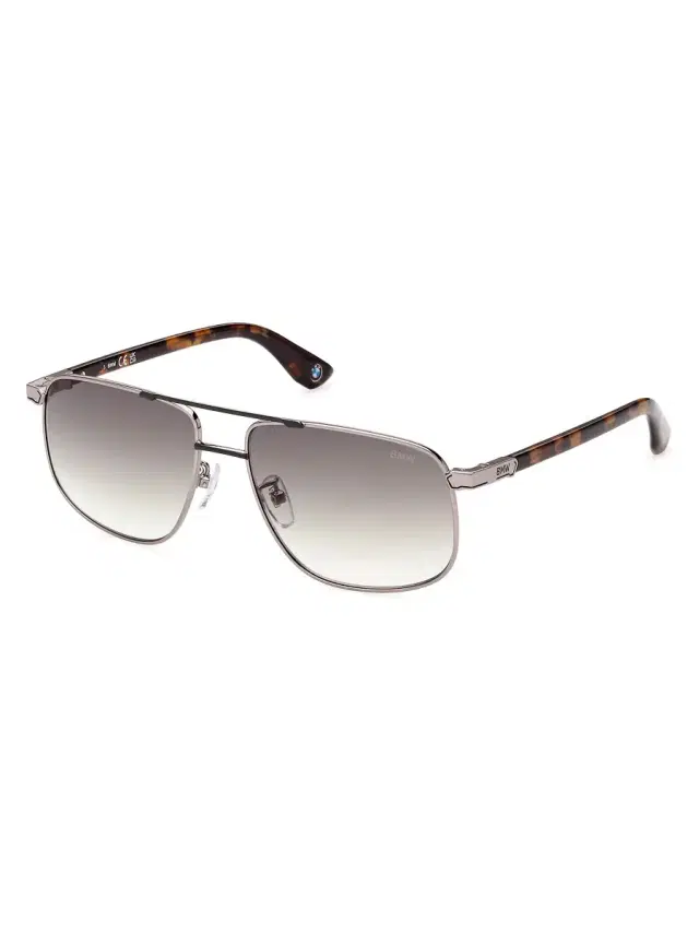 Men's  57MM Rectangular Sunglasses - Palladium Green