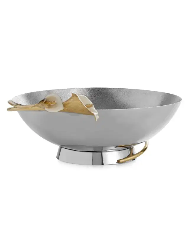 Calla Lily Large Bowl - Silver Calla Lily Large Bowl - Silver