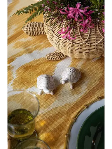 Juliska Clever Creatures 2-Piece Turtle Salt & Pepper Shaker Set - White Wash | Thumbnail 4