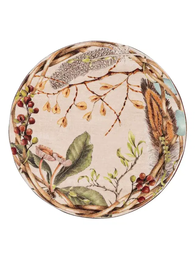 Forest Walk 4-Piece Coaster Set - Caf Eau Lait