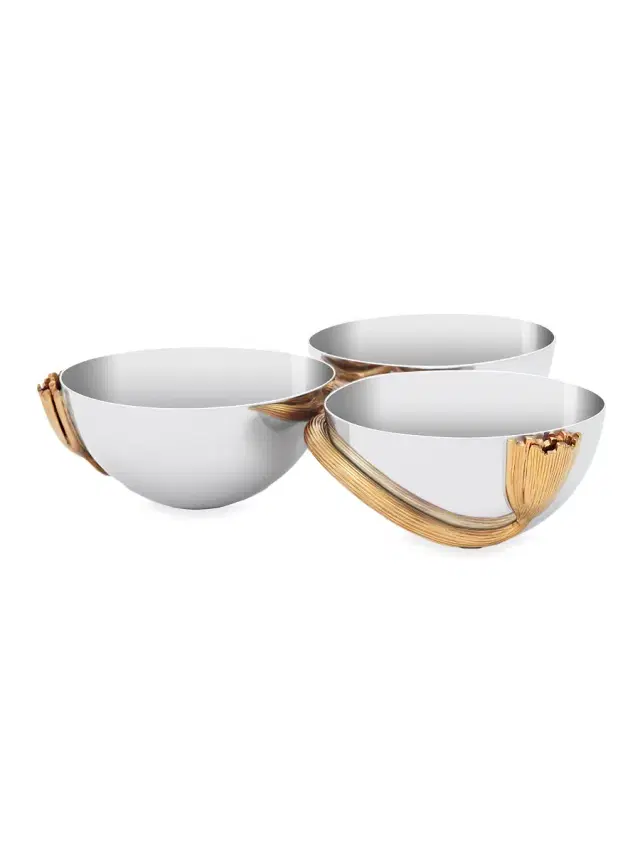 Deco Leaves Condiment Server