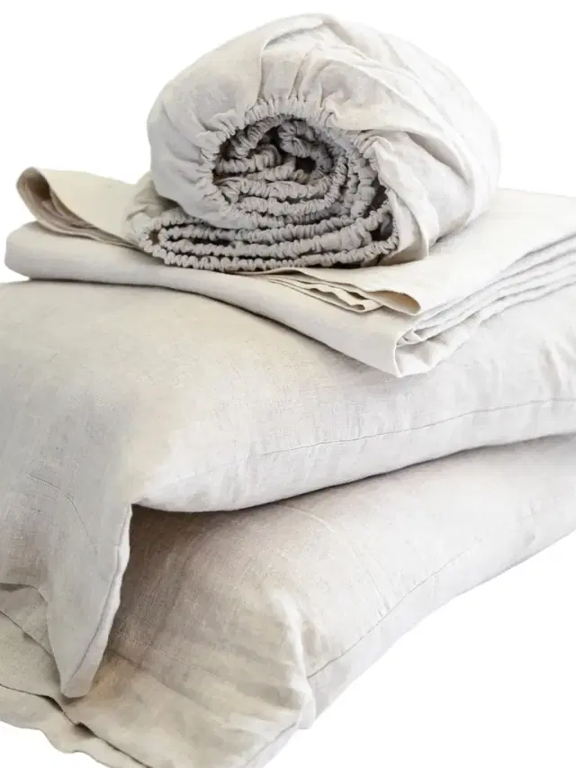 Linen 4-Piece Sheeting Set - Flax King
