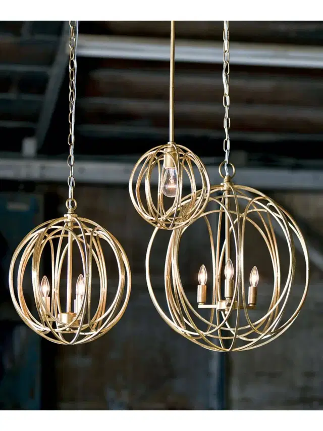 Ofelia  Gold Leaf Pendant