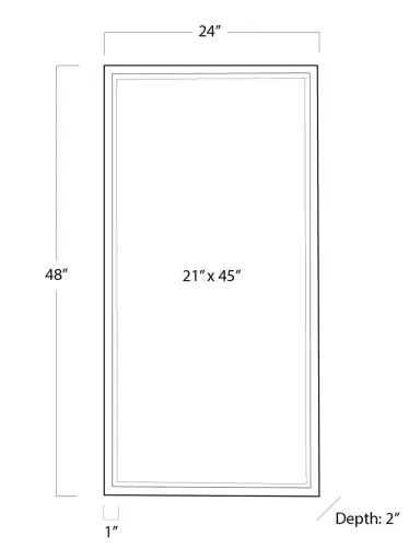 Regina Andrew Rectangle Mirror - Steel | Thumbnail 4 Regina Andrew Rectangle Mirror - Steel | Thumbnail 4