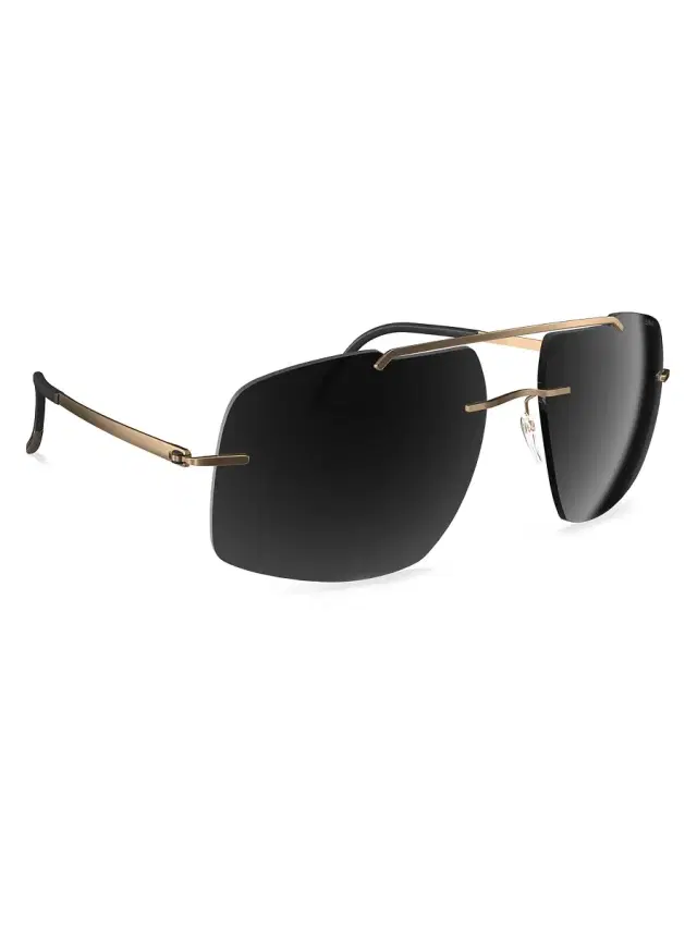 Men's Rimless 61MM Bogatell Sunglasses - Gold