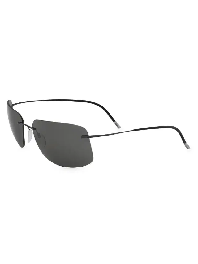 Men's TMA Seefeld 63MM Rectangular Sunglasses - Black Men's TMA Seefeld 63MM Rectangular Sunglasses - Black