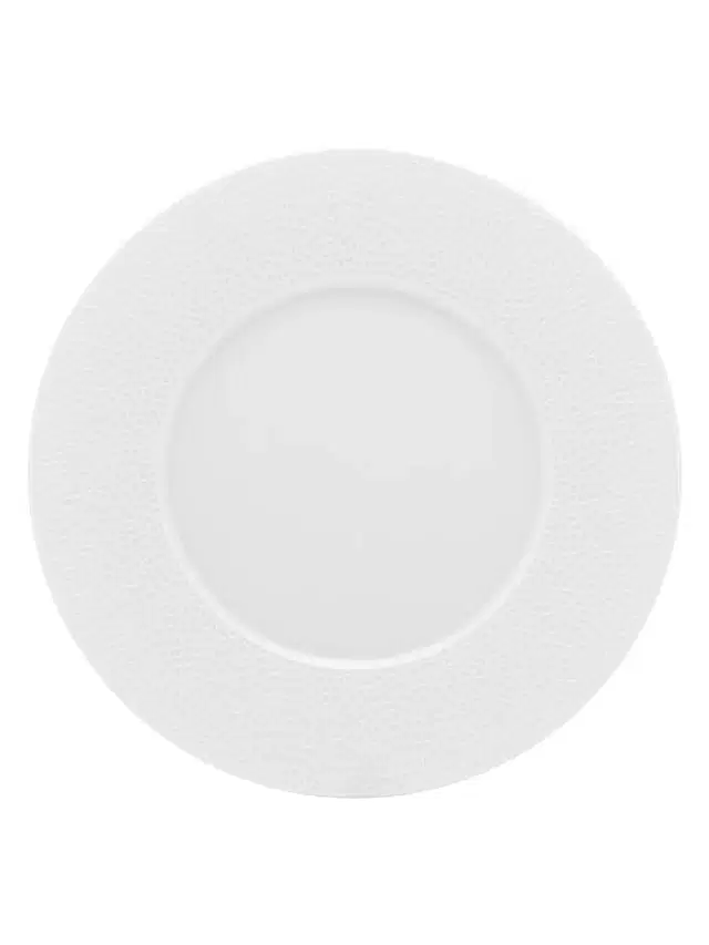 L Fragment 4-Piece Dessert Plates Set - White