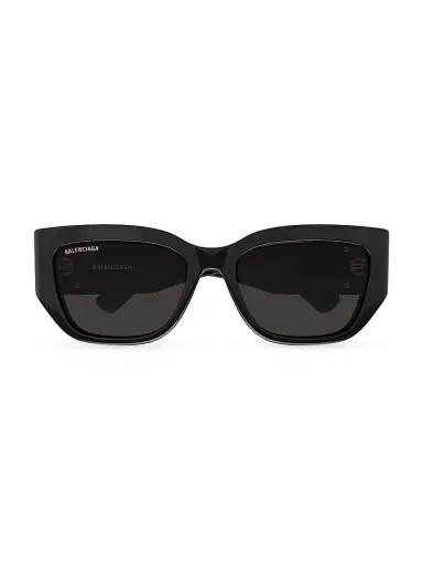 Balenciaga Women's Bossy 56MM Cat-Eye Sunglasses - Dark Grey Black | Thumbnail 2