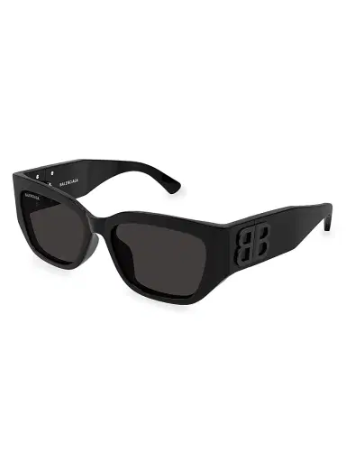 Balenciaga Women's Bossy 56MM Cat-Eye Sunglasses - Dark Grey Black | Thumbnail 1