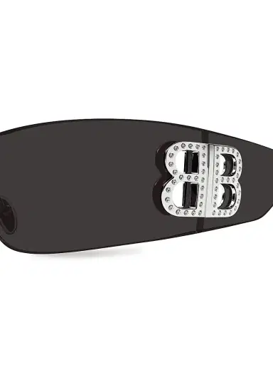 Balenciaga Women's Bossy 99MM Mask Sunglasses | Thumbnail 3