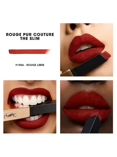 Yves Saint Laurent Women's Rouge Pur Couture The Slim Matte Lipstick - 416 Psychedelic Chili | Thumbnail 10 Yves Saint Laurent Women's Rouge Pur Couture The Slim Matte Lipstick - 416 Psychedelic Chili | Thumbnail 10