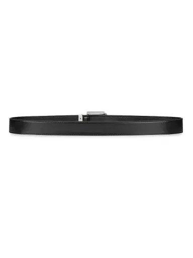 Givenchy Men's Gentleman Belt in Leather - Black - Size 36 | Thumbnail 2 Givenchy Men's Gentleman Belt in Leather - Black - Size 36 | Thumbnail 2