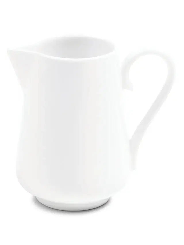Bone China White Milk Jug & Sugar Bowl - White