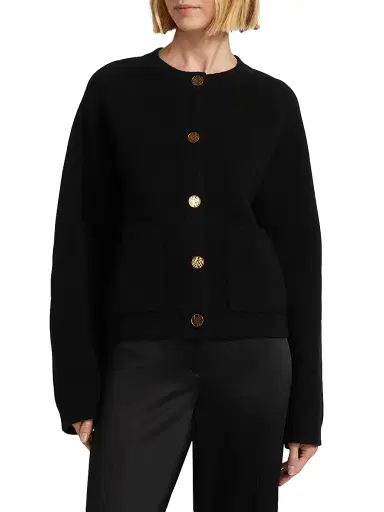 TOTEME Women's Hammered Button Cardigan | Thumbnail 3 TOTEME Women's Hammered Button Cardigan | Thumbnail 3